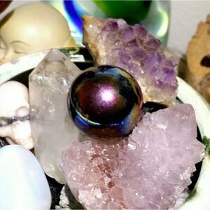 1pc. Titanium Magnetic Hematite Sphere